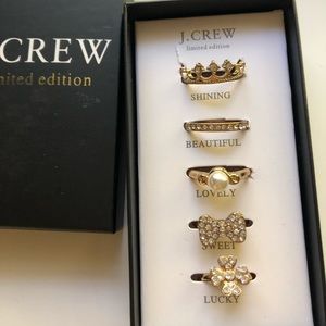 J. Crew Limited Edition Ring Set